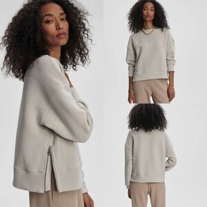 Varley Silver Grey Addelyn Sweat Size Medium